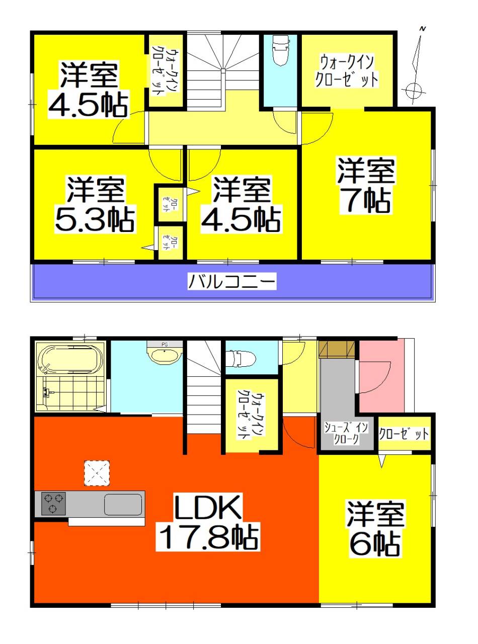 可児市土田字宿　5号棟　5ＬＤＫ