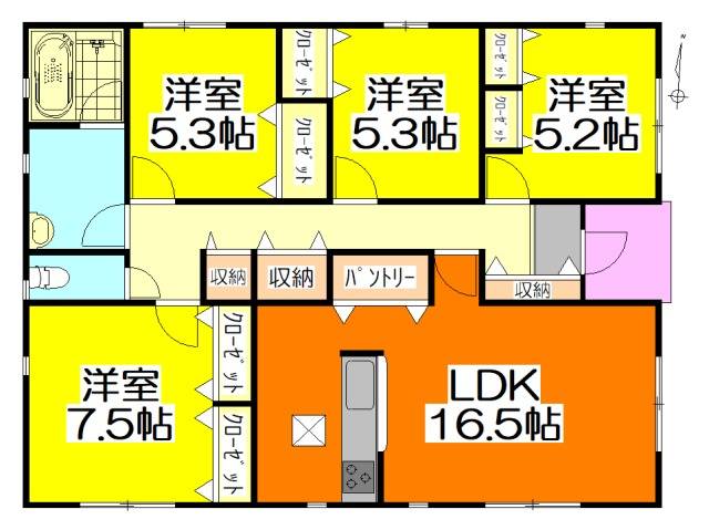 可児市塩　第3　1号棟　4LDK