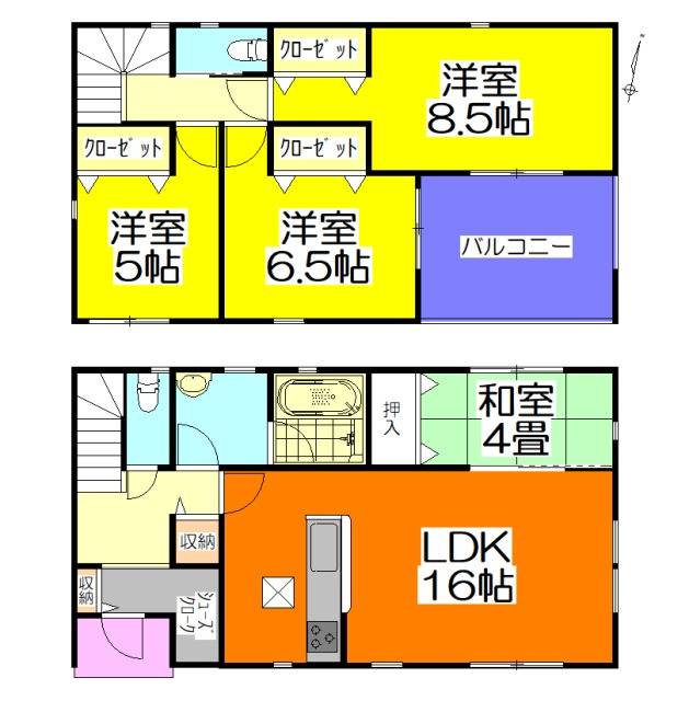 可児市塩　第3　2号棟　4LDK