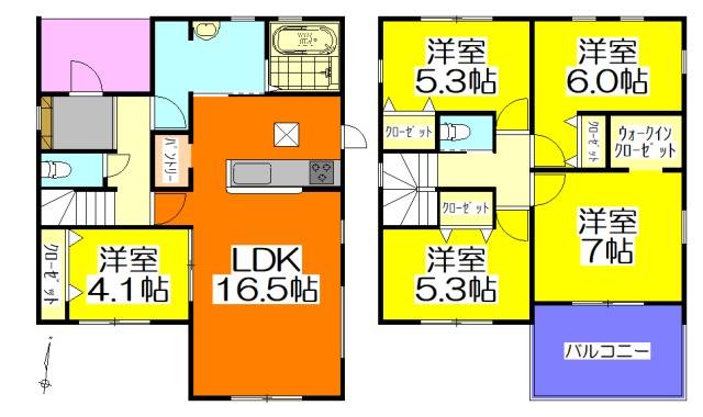 可児市矢戸　新築戸建て　1号棟　5LDK