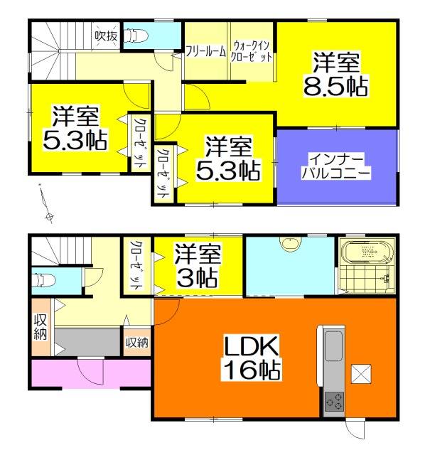 可児市今渡字ノ畑　新築戸建て　1号棟　4LDK