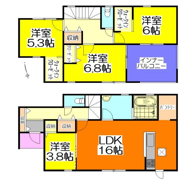 可児市今渡字ノ畑　新築戸建て　2号棟　4LDK