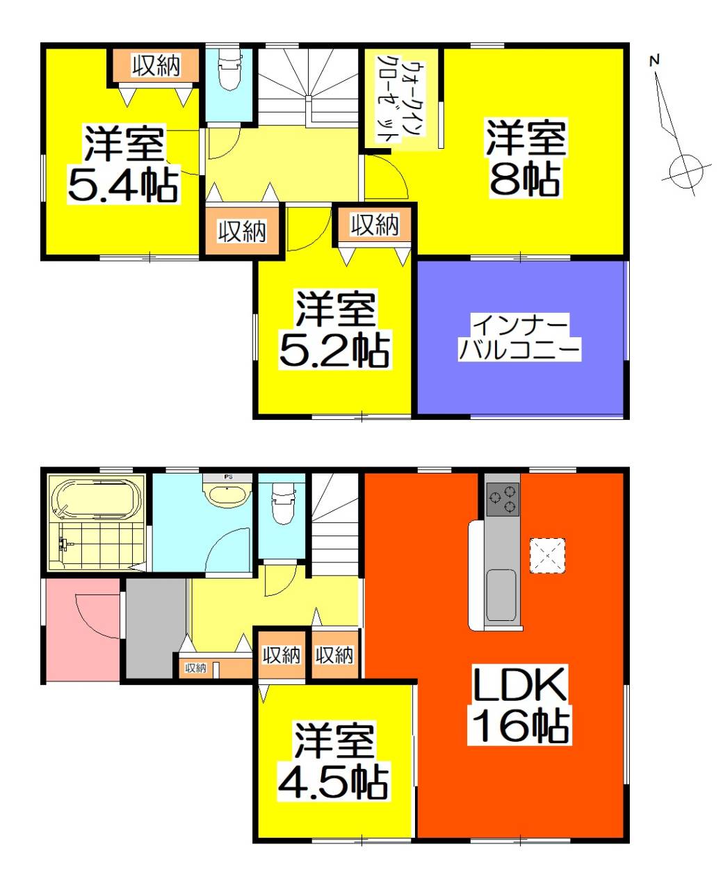 可児市今渡字ノ畑　新築戸建て　4号棟　4LDK