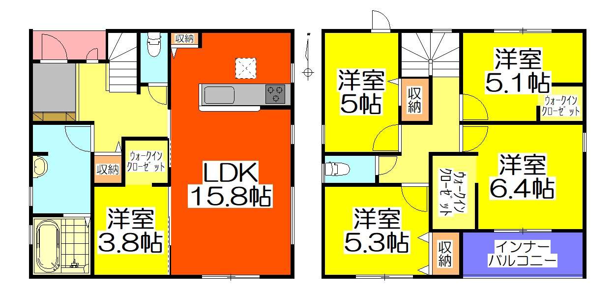希少な5LDK 全室洋室