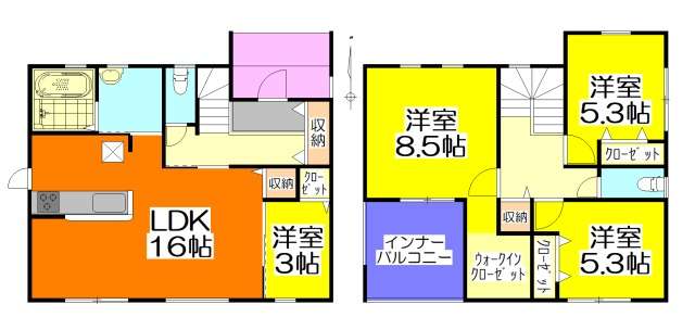 ご成約 可児市今渡鳴子 新築戸建て 2号棟 4LDK+WIC