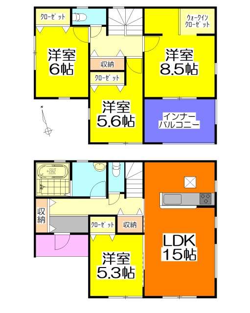 全居室洋室南向き