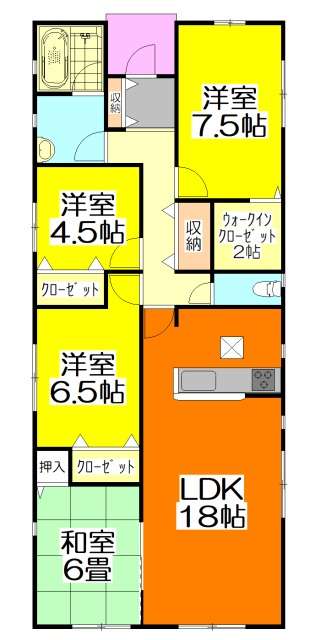 【可児市坂戸 新築戸建て】2号棟 人気の平屋