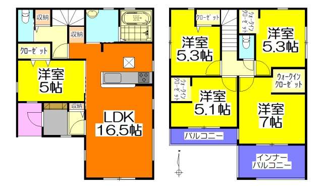 【可児市下恵土 新築戸建て】1号棟