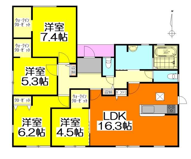 【八百津町八百津・新築平屋】完成済み!敷地約111坪・4LDK・駐車4台可能|長期優良住宅